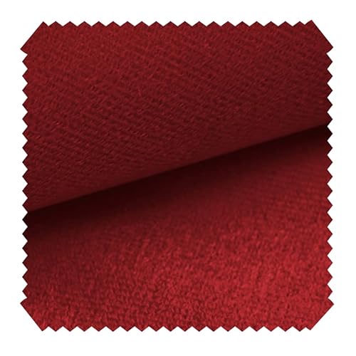 novely® ARTENA - Samtiger Velours-Möbelstoff - Anschmiegsamer Polsterstoff - Robuster Bezugsstoff - Pflegeleichte Meterware 1lfm (28 Rot) von NOVELY