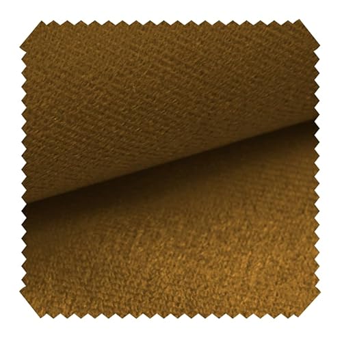novely® ARTENA - Samtiger Velours-Möbelstoff - Anschmiegsamer Polsterstoff - Robuster Bezugsstoff - Pflegeleichte Meterware 1lfm (33 Senfgelb) von NOVELY