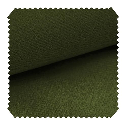 novely® ARTENA - Samtiger Velours-Möbelstoff - Anschmiegsamer Polsterstoff - Robuster Bezugsstoff - Pflegeleichte Meterware 1lfm (40 Olivgrün) von NOVELY