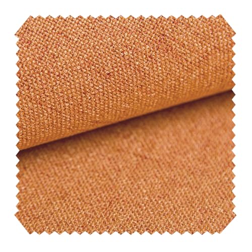 novely® AUEN Premium Möbelstoff | Webstoff | fein gewebter Polsterstoff | Meterware | Bezugsstoff | 1 lfm | 26 Farben (07 Orange) von NOVELY