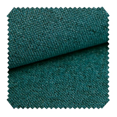 NOVELY® AUEN Premium Möbelstoff | Webstoff | fein gewebter Polsterstoff | Meterware | Bezugsstoff | 1 lfm | 26 Farben (26 Türkis Petrol) von NOVELY