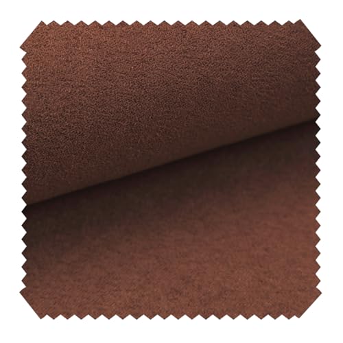 NOVELY® Alpen Polsterstoff im Wildleder-Look | Bezugsstoff | Microfaser | Velours | Möbelstoff (45 Cognac) von NOVELY