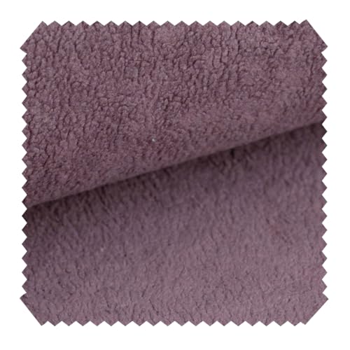 novely® HURTH Kuscheliger Möbelstoff - Robuster Polsterstoff in Mediterranen Erdtöne - Pflegeleichte Meterware 1lfm (07 Lavendel) von NOVELY