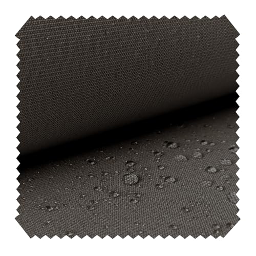 novely® ILLINOIS B04 Outdoor-Stoff Olefin UV++ Polsterstoff, wasserabweisend, UV-beständig, pflegeleicht | Meterware | 1lfm Farbe: 02 Graphit Taupe von NOVELY