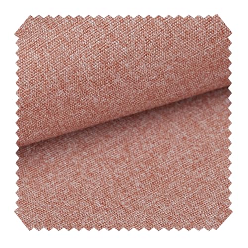 novely® JUKENAU Melierter Möbelstoff - Robuster Mediterraner Polsterstoff - Pflegeleichte Meterware 1lfm (01 Terracotta Rose) von NOVELY