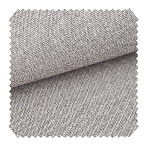novely® JUKENAU Melierter Möbelstoff - Robuster Mediterraner Polsterstoff - Pflegeleichte Meterware 1lfm (11 Beton Grau) von NOVELY