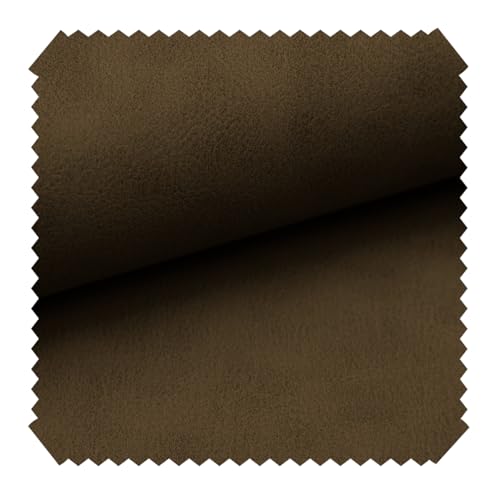 novely® Konstanz Kunstleder Vintage Antik Möbelstoff Polsterstoff Lederimitat | Meterware | 1lfm (04 Braun (Grau)) von NOVELY