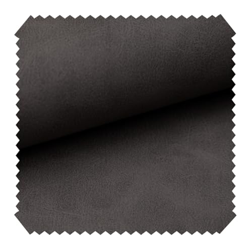 novely® Konstanz Kunstleder Vintage Antik Möbelstoff Polsterstoff Lederimitat | Meterware | 1lfm (06 Grau) von NOVELY