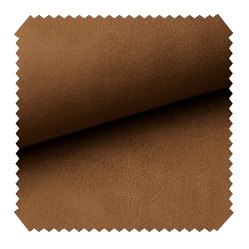 novely® Konstanz Kunstleder Vintage Antik Möbelstoff Polsterstoff Lederimitat | Meterware | 1lfm (08 Karamell) von NOVELY