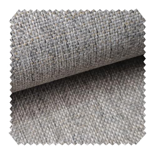 novely® LARISO - Gewebter Polsterstoff - Melierter Möbelstoff - Flachgewebe - Meterware 1lfm 81 Beton Grau von NOVELY