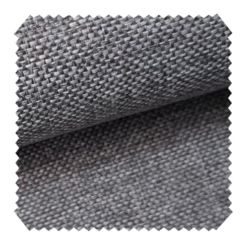novely® LARISO - Gewebter Polsterstoff - Melierter Möbelstoff - Flachgewebe - Meterware 1lfm 92 Grau von NOVELY
