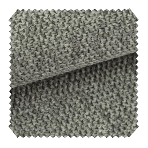 novely® MATERA - Grob Gewebter Mélange Möbelstoff - UV-Beständiger Polsterstoff - Pflegeleichte Meterware 1lfm Farbe: 03 Kiesgrau von NOVELY
