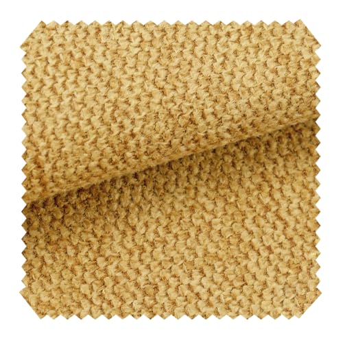 novely® MATERA - Grob Gewebter Mélange Möbelstoff - UV-Beständiger Polsterstoff - Pflegeleichte Meterware 1lfm Farbe: 09 Sonnengelb von NOVELY