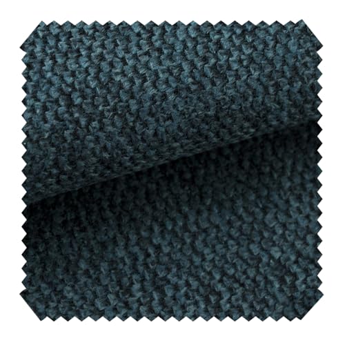 novely® MATERA - Grob Gewebter Mélange Möbelstoff - UV-Beständiger Polsterstoff - Pflegeleichte Meterware 1lfm Farbe: 12 Ozeanblau von NOVELY