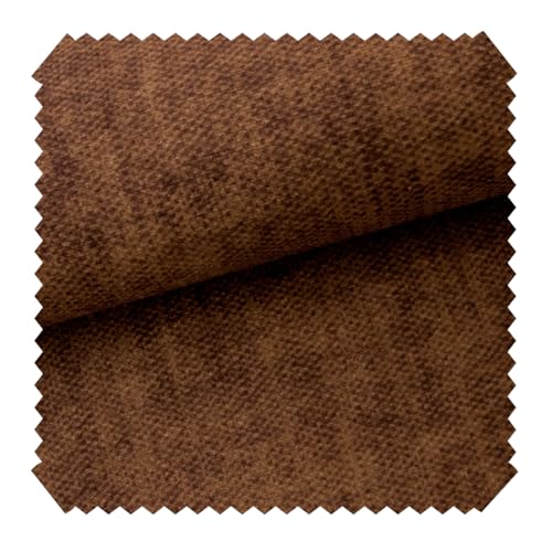 novely® Marlow - Marmorierter Velours Möbelstoff - Samtweicher und Robuster Polsterstoff - Pflegeleichte Meterware 1lfm (06 Hellbraun) von NOVELY