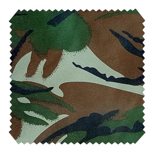novely® OXFORD 210D | 1 lfm | Polsterstoff - Bedruckt Outdoor Dekostoff Wasserabweisend Reißfest | Camouflage Dunkel von NOVELY