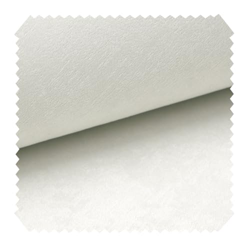 novely® PLATIN - Elegant Glänzender Möbelstoff - Robuster Polsterstoff mit Ultra-Clean-Technologie - Pflegeleichte Meterware 1lfm (01 Weiß) von NOVELY
