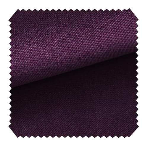 novely® Passau | 1 lfm | samtig weicher Chenille Möbelstoff in 26 Farben | Polsterstoff (103 Aubergine) von NOVELY