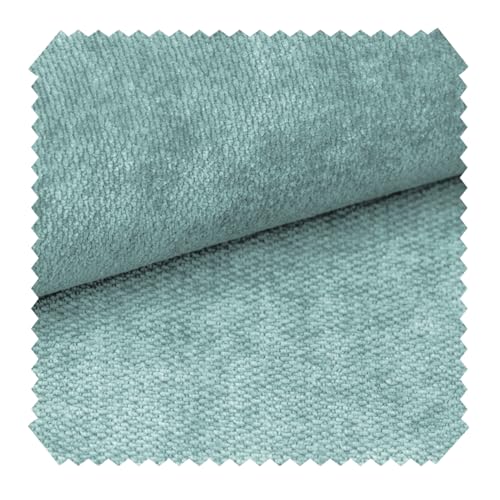 novely® RINGO - Kuscheliger Chenille-Polsterstoff - Schwer Entzündbarer Möbelstoff mit Filzrückseite - Pflegeleichte Meterware 1lfm Farbe: 03 Mint von NOVELY