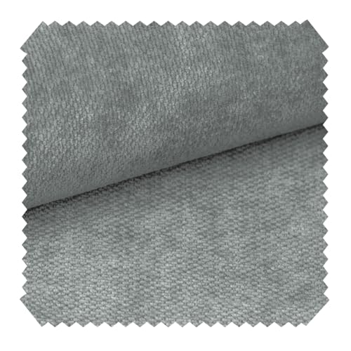 novely® RINGO - Kuscheliger Chenille-Polsterstoff - Schwer Entzündbarer Möbelstoff mit Filzrückseite - Pflegeleichte Meterware 1lfm Farbe: 13 Grau von NOVELY