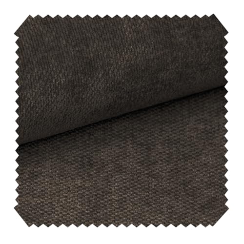 novely® RINGO - Kuscheliger Chenille-Polsterstoff - Schwer Entzündbarer Möbelstoff mit Filzrückseite - Pflegeleichte Meterware 1lfm Farbe: 20 Braun von NOVELY