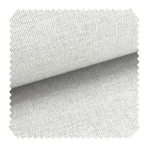 novely® SORAYA SUN CONTROL B04 UV++ - Sanitized® Olefin Outdoor-Stoff - Wetterfester Möbelstoff - Mélange Polsterstoff - Pflegeleichte Meterware 1 lfm Farbe: 20 Weißgrau von NOVELY