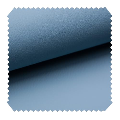 novely® Soltau | weiches Kunstleder PU Premium Qualität Polsterstoff mehr als 100.000 Touren Echtleder-Optik Möbelstoff | Meteware | 1lfm (08 Hellblau) von NOVELY