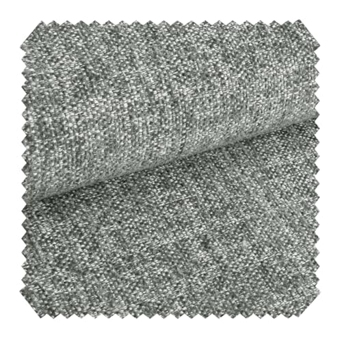 novely® exquisit TESSANO - Samtweicher Chenille-Polsterstoff in 3D-Optik - Schwer Entzündbarer Möbelstoff - Pflegeleichte Meterware 1lfm (02 Graphit Grau) von NOVELY