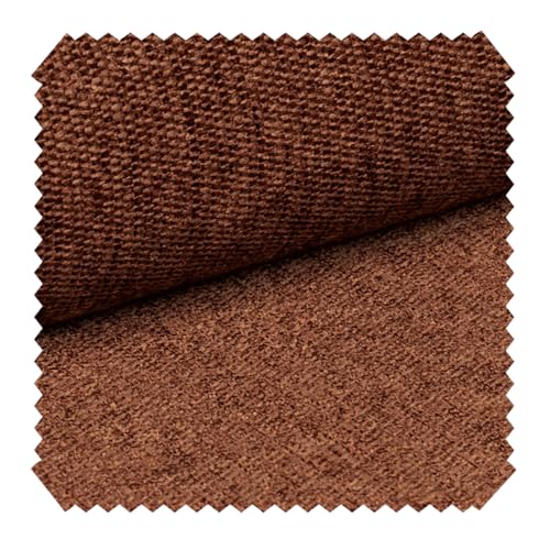 novely® TORINO Möbelstoff 1 lfm UV-Beständiger fein melierter Polsterstoff mit Lotus-Effekt (06 Cognac) von NOVELY