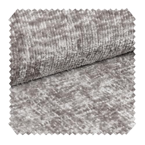 novely® TRENTO - Hochwertiger Möbelstoff - Schwer Entzündbarer Polsterstoff - Pflegeleichte Meterware 1lfm Farbe: 03 Taupe Hell von NOVELY