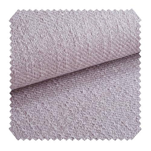 novely® exquisit DECORETTO - Weicher Polsterstoff im Naturfaser Look - Schwer Entzündbarer Möbelstoff mit Ultra-Clean-Technologie - Pflegeleichte Meterware 1lfm (11 Flieder) von NOVELY