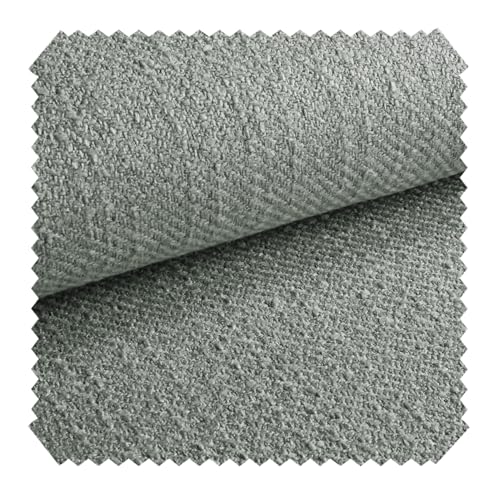 novely® exquisit DECORETTO - Weicher Polsterstoff im Naturfaser Look - Schwer Entzündbarer Möbelstoff mit Ultra-Clean-Technologie - Pflegeleichte Meterware 1lfm (20 Betongrau) von NOVELY