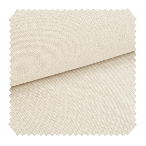 novely® exquisit REVELLO - Samtweicher und Leichter Polsterstoff mit Baumwollanteil - Schwer Entzündbarer Möbelstoff - Pflegeleichte Meterware 1lfm (02 Beige Hell) von NOVELY