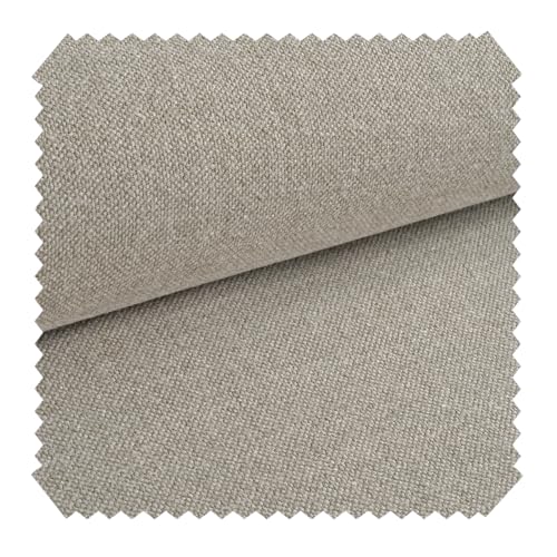 novely® exquisit REVELLO - Samtweicher und Leichter Polsterstoff mit Baumwollanteil - Schwer Entzündbarer Möbelstoff - Pflegeleichte Meterware 1lfm (04 Beige dunkel) von NOVELY