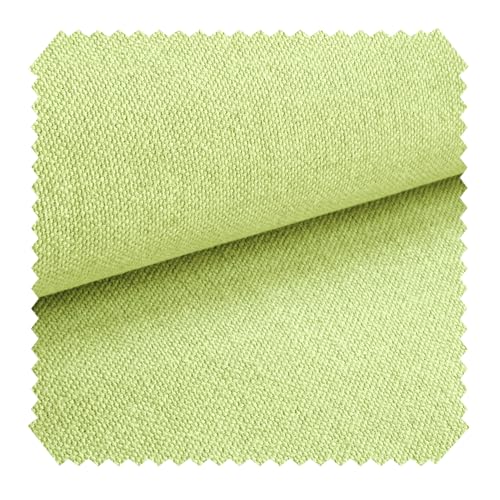 novely® exquisit REVELLO - Samtweicher und Leichter Polsterstoff mit Baumwollanteil - Schwer Entzündbarer Möbelstoff - Pflegeleichte Meterware 1lfm (19 Pastell Grün) von NOVELY