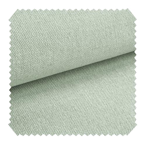 novely® exquisit REVELLO - Samtweicher und Leichter Polsterstoff mit Baumwollanteil - Schwer Entzündbarer Möbelstoff - Pflegeleichte Meterware 1lfm (20 Mint Grün Pastell) von NOVELY