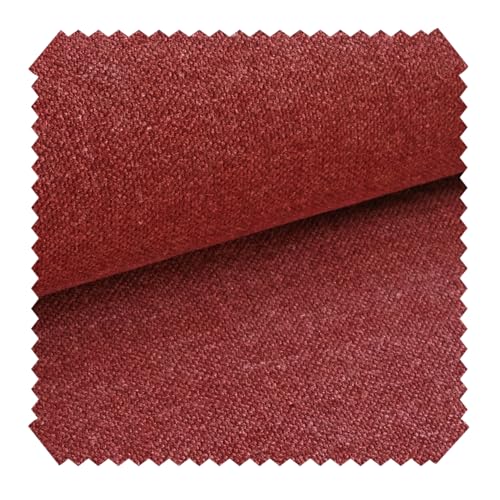 NOVELY® exquisit REVELLO - Samtweicher und Leichter Polsterstoff mit Baumwollanteil - Schwer Entzündbarer Möbelstoff - Pflegeleichte Meterware 1lfm (14 Rot Orientalisch) von NOVELY