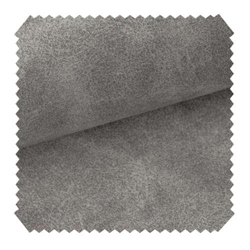 novely® COUEN Ultraweicher Antik Möbelstoff - Vintage Velours Polsterstoff - Pflegeleichte Meterware 1lfm (20 Beton Grau) von NOVELY