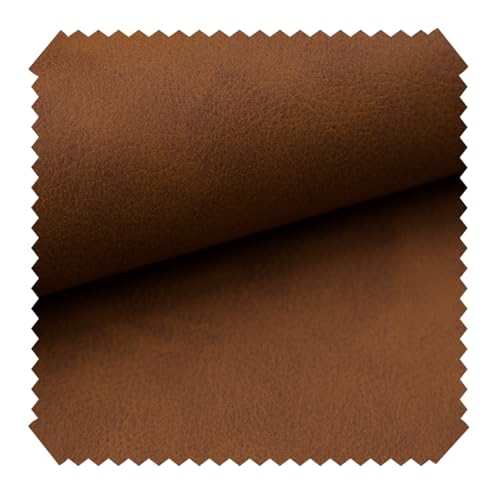 novely Konstanz Kunstleder Vintage Antik Bezugsstoff Polsterstoff Lederimitat (05 Cognac) von NOVELY