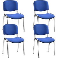 4 Nowy Styl Besucherstühle Iso ISO CR 1.3 C06 blau Stoff von Nowy Styl