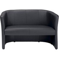 Nowy Styl 2-Sitzer Sofa Club Duo schwarz Kunstleder von Nowy Styl