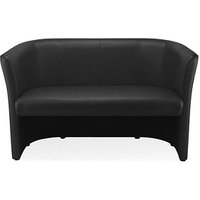 Nowy Styl 2-Sitzer Sofa Club Duo schwarz beige Leder von Nowy Styl