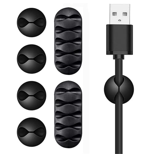 1/3pcs USB -Kabelclip -Wickler -Organizer Runde Ladegerät Kabelclips Schreibtisch Tidy Management Drahtkleber Klemme in Home Office(Orange) von NOZLIHMH