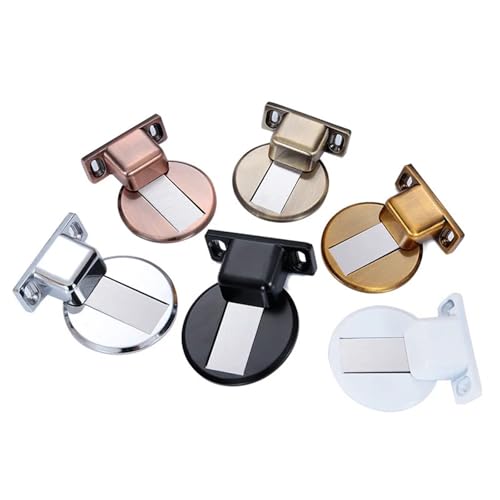 1 PC Magnetic Edelstahltür Stopper versteckte Türhalter Fangen bodennägelfrei(Red Bronze) von NOZLIHMH