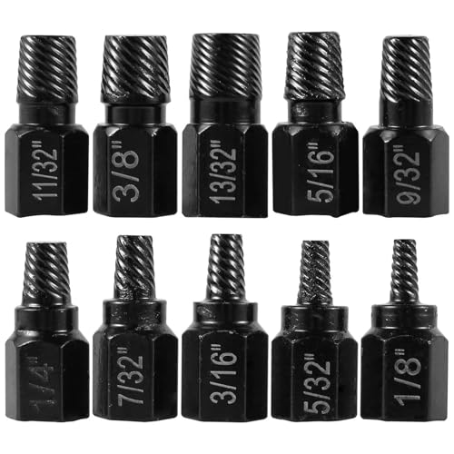 10Pcs Schraube Extractor Kit Legierung Schraube Extractor Einfach Heraus Bohrer 10Pcs Schraube Extractor Kit Legierung Schraube Extractor Einfach Heraus Bohrer von NOZLIHMH