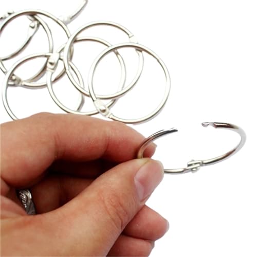10pcs Metal Ring Binder 15-60 mm Alben Lose -Blattbuch Hoops Eröffnung Office Binding Supplies Fotoalbum(NO.65) von NOZLIHMH