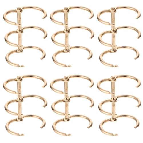 6 PCs Ordnerring Drei-Loch-Bindemittel Ringe Buch Clip-Tragbare Kreise Bindung Notebook Professionelles Losblatt 6 PCs Ordnerring Drei-Loch-Bindemittel Ringe Buch Clip-Tragbare Kreise Bindung Notebook Professionelles Losblatt von NOZLIHMH