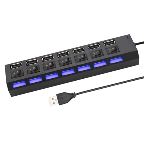 7 Port USB 2.0 Multi USB Splitter Hub USB2.0 -Hub -Netzteil. 7 Port USB 2.0 Multi USB Splitter Hub USB2.0 -Hub -Netzteil. von NOZLIHMH