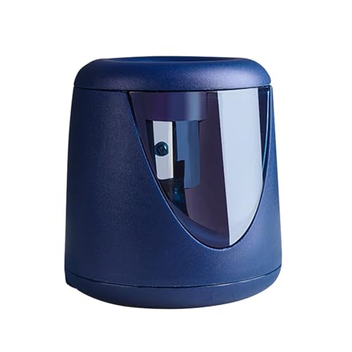 Automatischer elektrischer Bleistiftschärfer Multifunktional niedlicher Süßscharf for 6mm-8mm Bleistift Grundschüler Kinder Schreibwaren(Blue) von NOZLIHMH