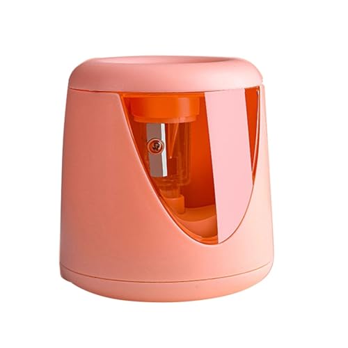 Automatischer elektrischer Bleistiftschärfer Multifunktional niedlicher Süßscharf for 6mm-8mm Bleistift Grundschüler Kinder Schreibwaren(Pink) von NOZLIHMH